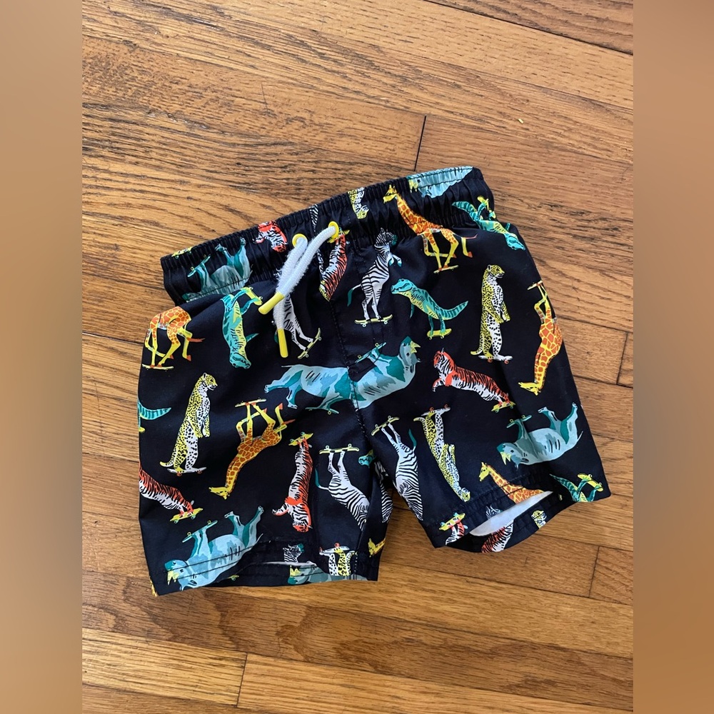 Cat & Jack Animal Swim Trunks